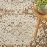 Nourison Serenity Home Srh01 Ivory Mocha Rug - Nourison - 99446918192