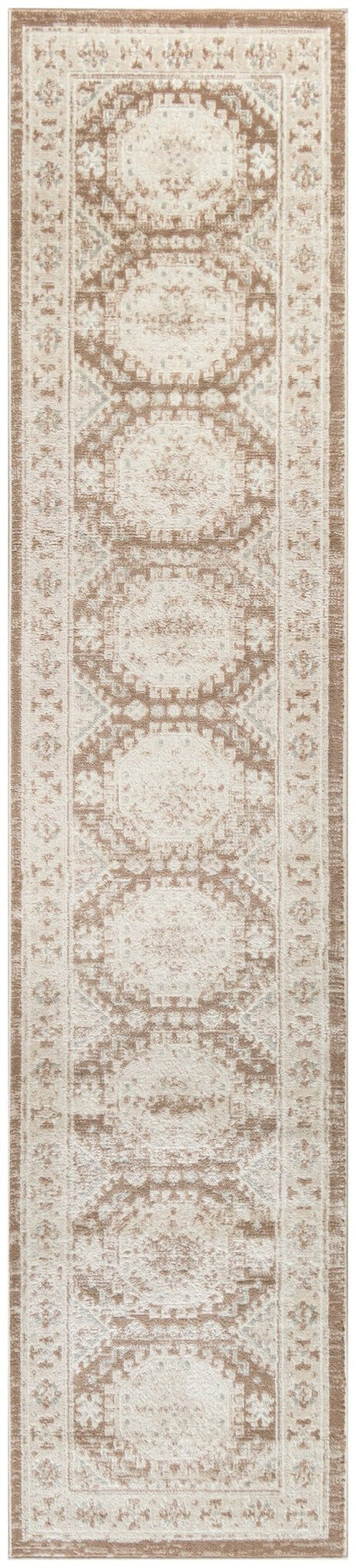 Nourison Serenity Home Srh01 Ivory Mocha Rug - Nourison - 99446918192