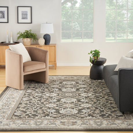 Nourison Serenity Home Srh02 Ivory Grey Blue Rug - Nourison - 99446918352