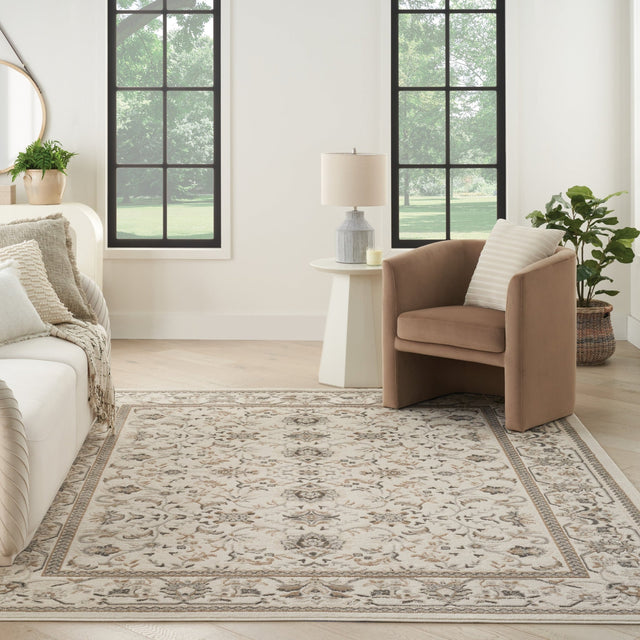 Nourison Serenity Home Srh02 Ivory Mocha Rug - Nourison - 99446918307