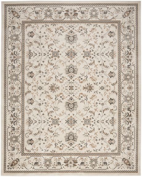 Nourison Serenity Home Srh02 Ivory Mocha Rug - Nourison - 99446918314