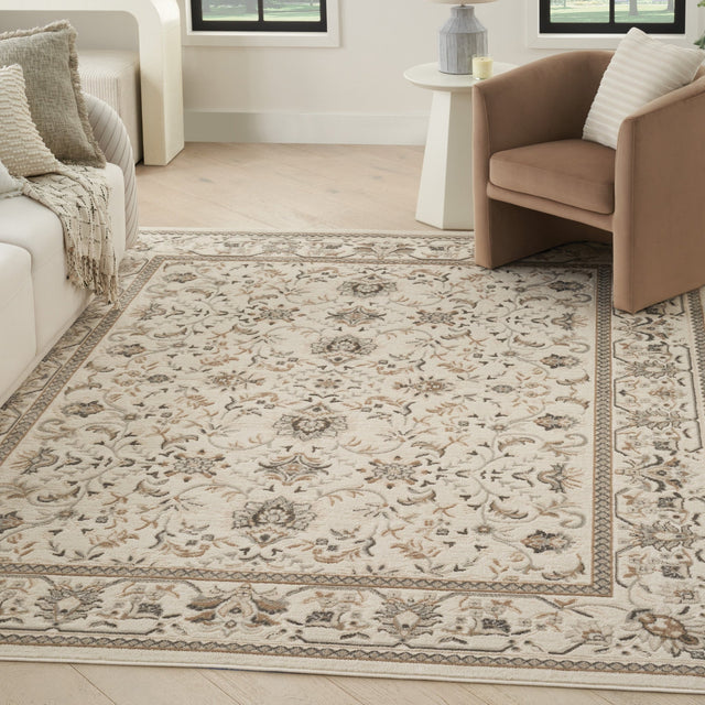 Nourison Serenity Home Srh02 Ivory Mocha Rug - Nourison - 99446918314