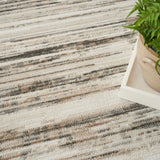 Nourison Serenity Home Srh03 Ivory Beige Rug - Nourison - 99446918451