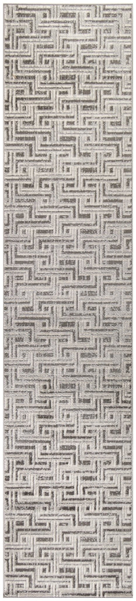 Nourison Serenity Home Srh04 Grey Ivory Rug - Nourison - 99446918529