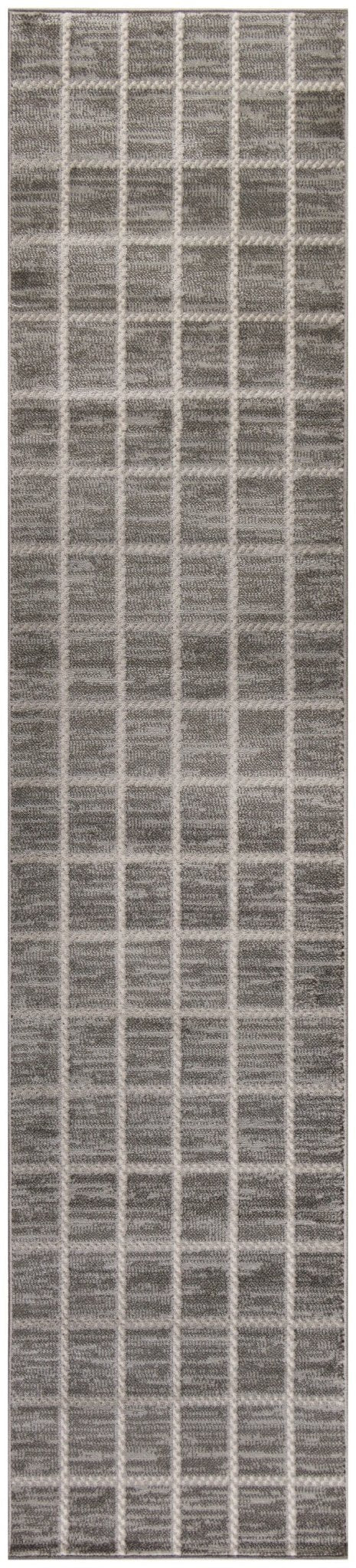 Nourison Serenity Home Srh05 Grey Ivory Rug - Nourison - 99446918680