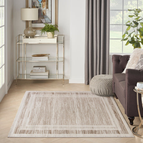 Nourison Serenity Home Srh07 Mocha Ivory Rug - Nourison - 99446919021