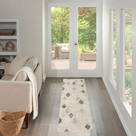 Nourison Serenity Home SRH08 Beige Grey Contemporary Area Rugs