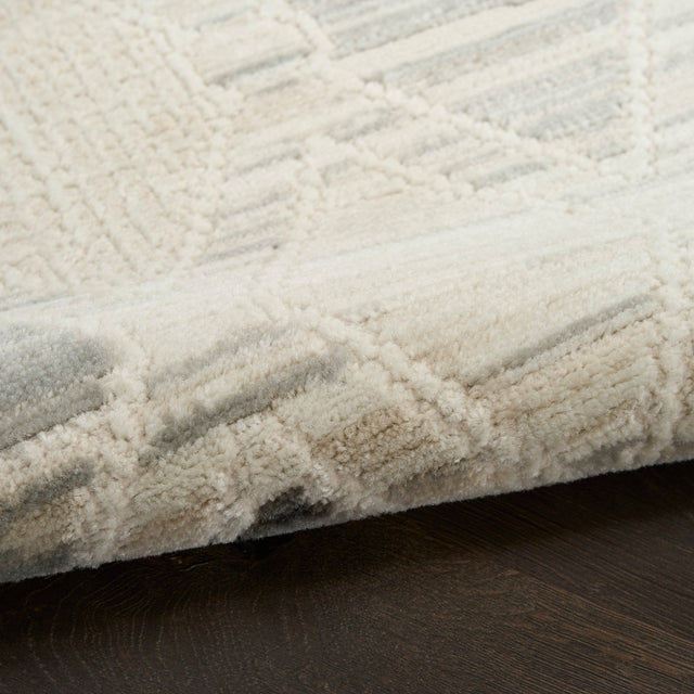 Nourison Serenity Home SRH08 Beige Grey Contemporary Area Rugs - 841491136317