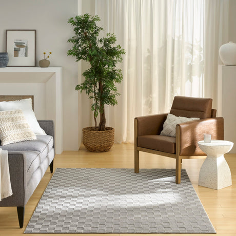 Nourison Serenity Home SRH09 Grey Contemporary Area Rugs