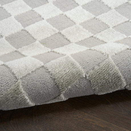 Nourison Serenity Home SRH09 Grey Contemporary Area Rugs - 841491136379