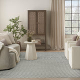 Nourison Serenity Home SRH09 Grey Contemporary Area Rugs