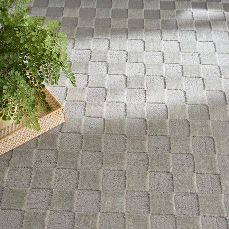 Nourison Serenity Home SRH09 Grey Contemporary Area Rugs - 841491136379
