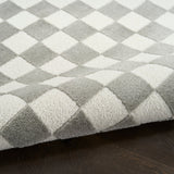 Nourison Serenity Home SRH09 Ivory Grey Contemporary Area Rugs - 841491136430