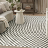 Nourison Serenity Home SRH09 Ivory Grey Contemporary Area Rugs