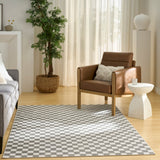 Nourison Serenity Home SRH09 Ivory Grey Contemporary Area Rugs