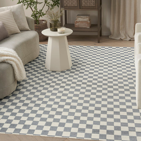 Nourison Serenity Home SRH10 Ivory Blue Contemporary Area Rugs
