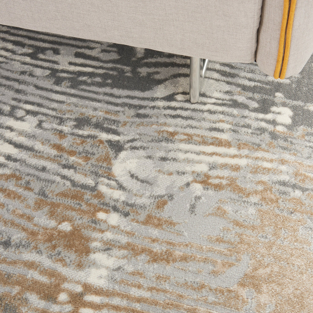 Nourison Solace Sla01 Grey/Beige Rugs - Nourison - 99446756725
