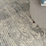Nourison Solace Sla01 Ivory/Grey/Blue Rugs - Nourison - 99446756756
