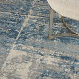 Nourison Solace Sla02 Ivory/Grey/Blue Rugs - Nourison - 99446756831