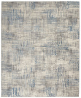 Nourison Solace Sla03 Ivory/Grey/Blue Rugs - Nourison - 99446756893