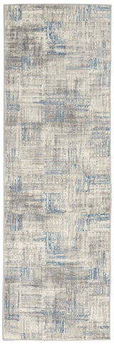 Nourison Solace Sla03 Ivory/Grey/Blue Rugs - Nourison - 99446756923