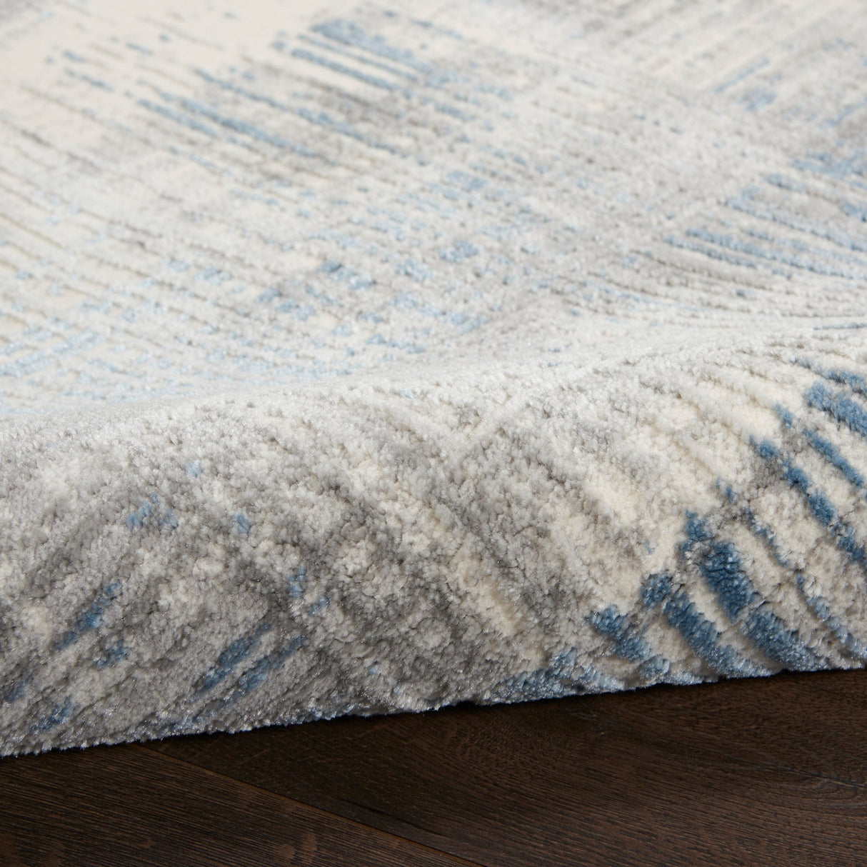 Nourison Solace Sla03 Ivory/Grey/Blue Rugs - Nourison - 99446756923