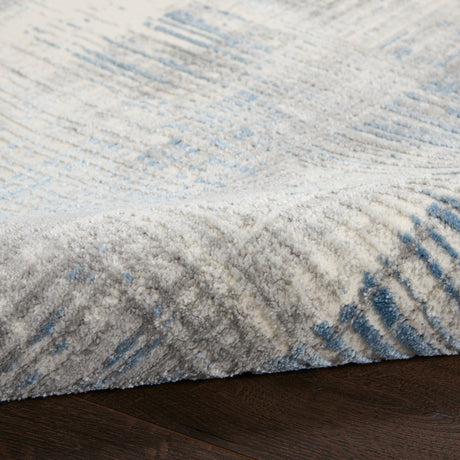 Nourison Solace Sla03 Ivory/Grey/Blue Rugs - Nourison - 99446756923