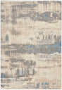 Nourison Solace Sla07 Ivory/Grey/Blue Rug - Nourison - 99446857576
