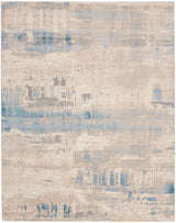 Nourison Solace Sla08 Ivory/Grey/Blue Rug - Nourison - 99446857637