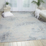 Nourison Somerset St74 Silver Blue Rugs - Nourison - 31201