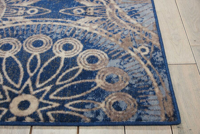 Nourison Somerset St764 Denim Rugs - Nourison - 34297