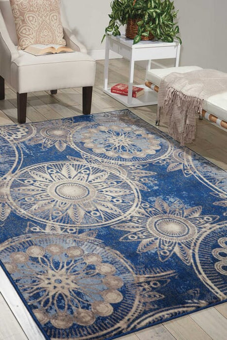 Nourison Somerset St764 Denim Rugs - Nourison - 34297