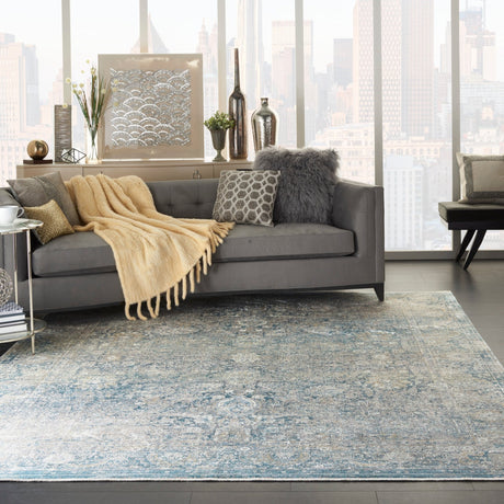 Nourison Starry Nights Stn01 Cream Blue Rugs - Nourison - 99446736802