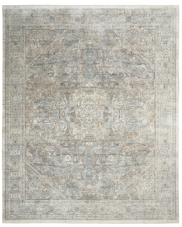 Nourison Starry Nights Stn02 Cream Grey Rugs - Nourison - 99446745514