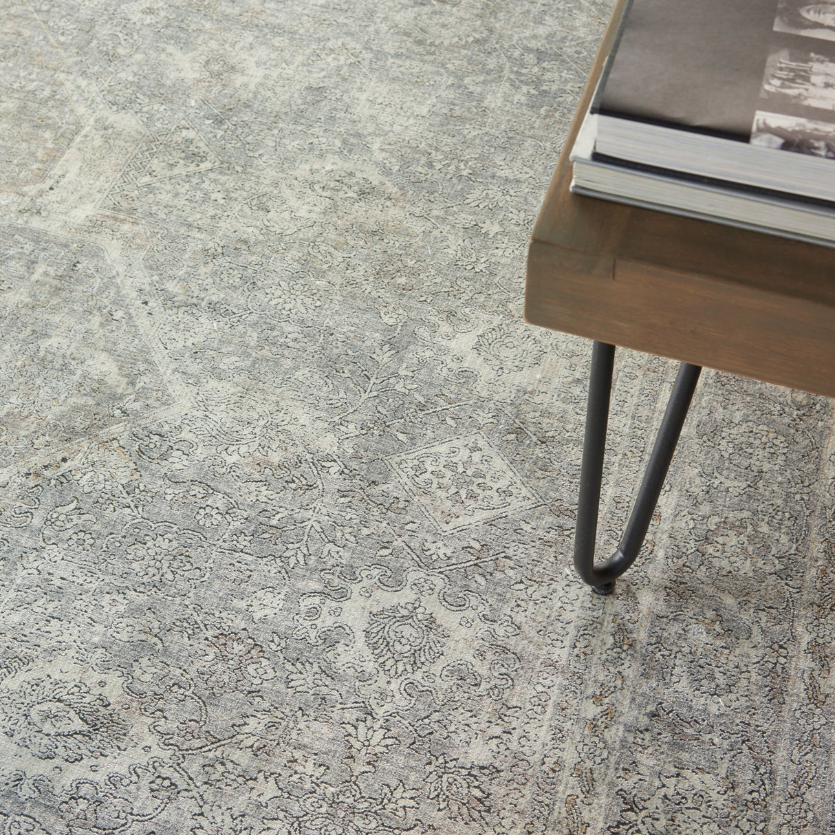 Nourison Starry Nights Stn03 Silver/Cream Rugs - Nourison - 99446745552