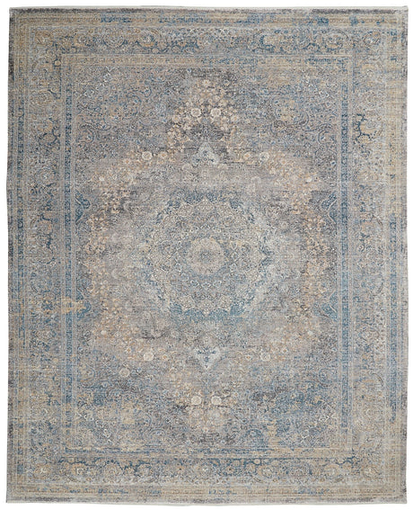 Nourison Starry Nights Stn06 Cream Blue Rugs - Nourison - 99446745583