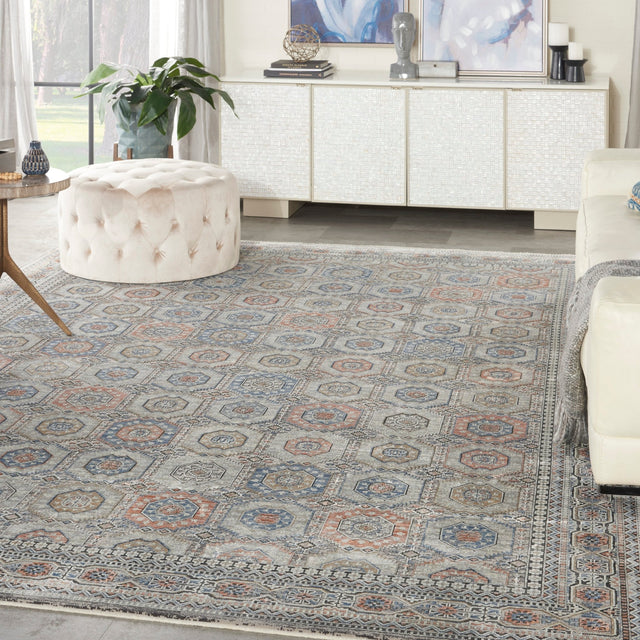 Nourison Starry Nights Stn08 Grey Rugs - Nourison - 99446793188