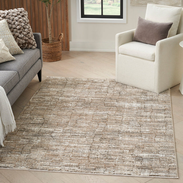 Nourison Sustainable Trends Sut06 Ivory Mocha Rug - Nourison - 99446954404