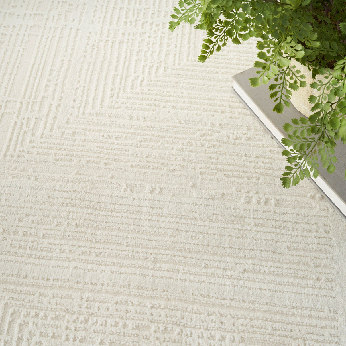 Nourison Sustainable Trends Sut07 Ivory Rug - Nourison - 99446963628
