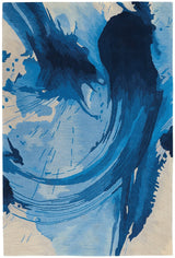 Nourison Symmetry Smm01 Blue / Ivory Rugs - Nourison - 99446495280