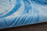 Nourison Symmetry Smm01 Blue / Ivory Rugs - Nourison - 99446495280