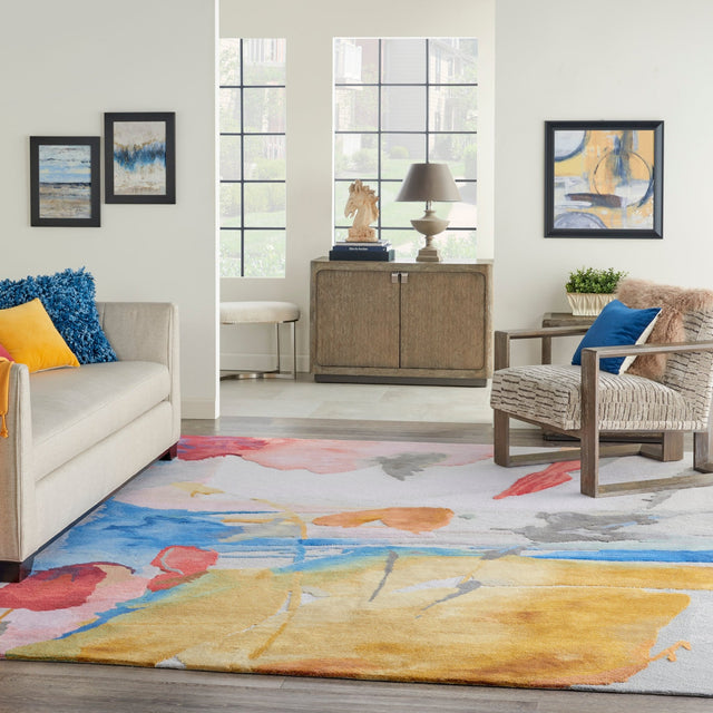 Nourison Symmetry Smm11 Multicolor Rugs - Nourison - 99446009111