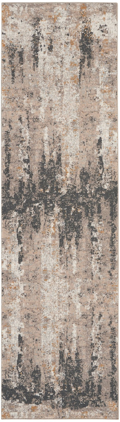 Nourison Tangra Tnr05 Cream Grey Rugs - Nourison - 99446783097