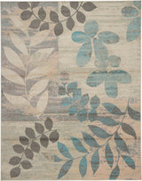 Nourison Tranquil Tra01 Ivory / Light Blue Rugs - Nourison - 99446483577