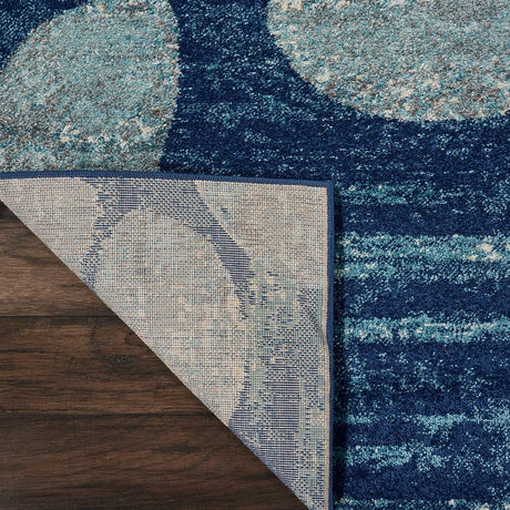 Nourison Tranquil Tra01 Navy / Light Blue Rugs - Nourison - 99446483584