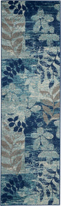 Nourison Tranquil Tra01 Navy / Light Blue Rugs - Nourison - 99446483591
