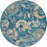 Nourison Tranquil Tra02 Turquoise Rugs - Nourison - 99446483959