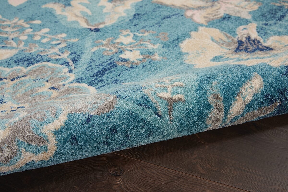 Nourison Tranquil Tra02 Turquoise Rugs - Nourison - 99446483959