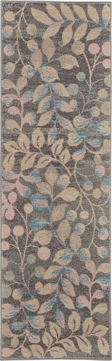 Nourison Tranquil Tra03 Grey / Beige Rugs - Nourison - 99446484086