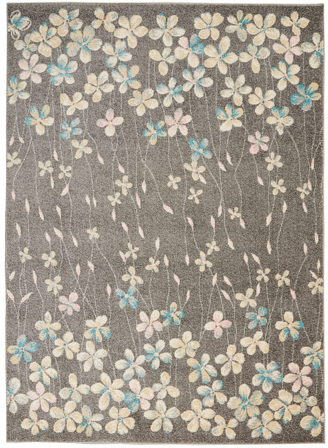 Nourison Tranquil Tra04 Grey / Beige Rugs - Nourison - 99446484505